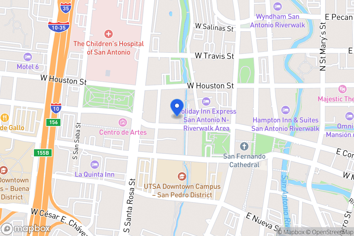 Map of 331 W Commerce St