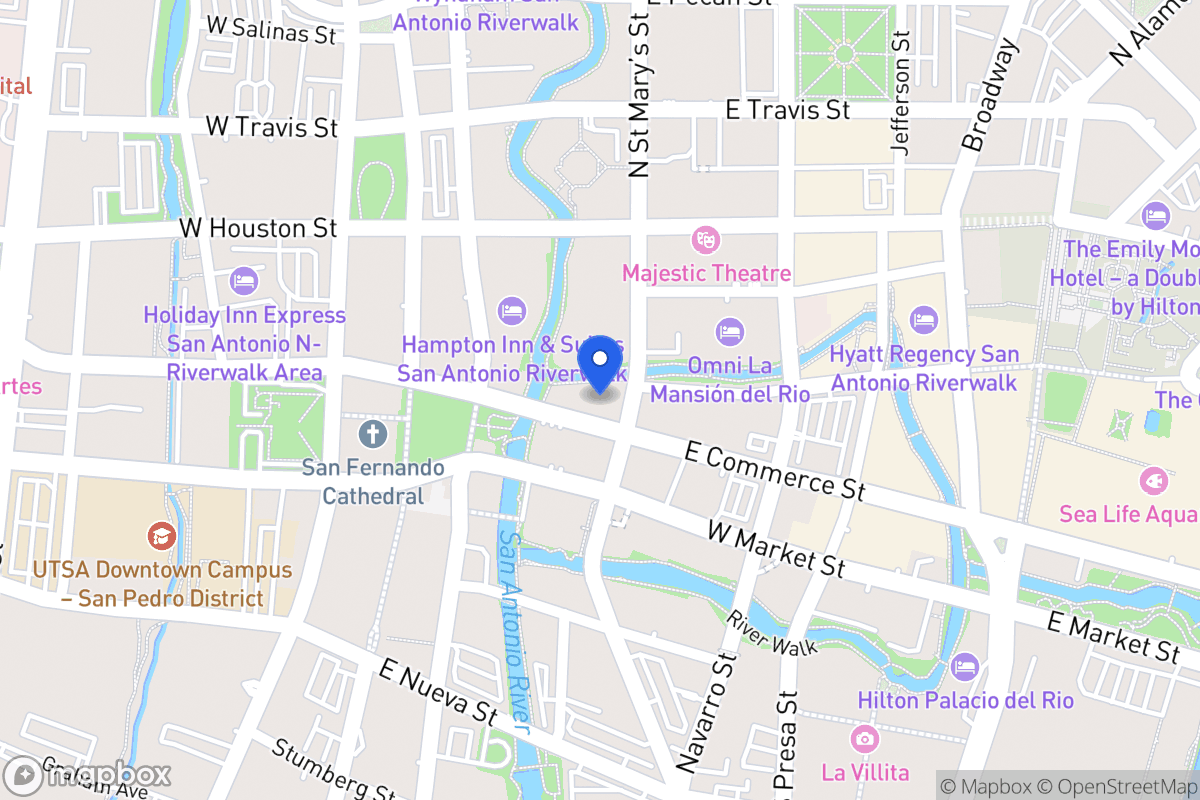 Map of 155 E Commerce St