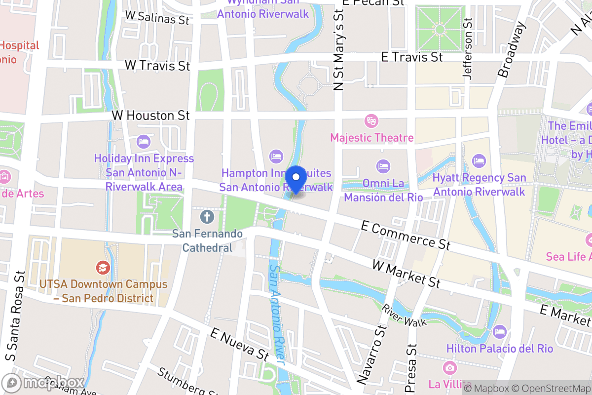 Map of 135 E Commerce St