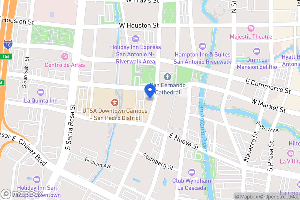 Map of 101-119 S Flores St