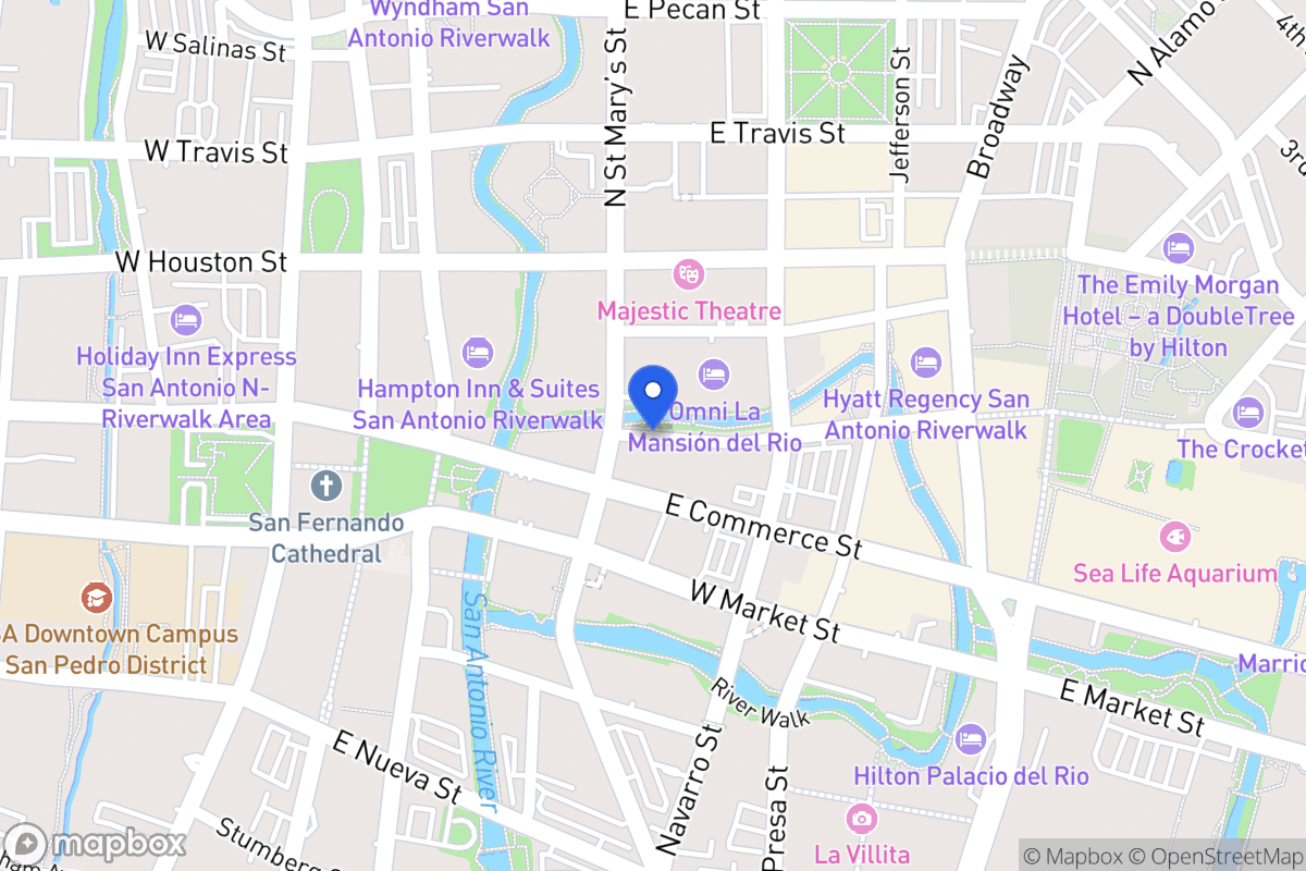 Map of 200  River Walk St