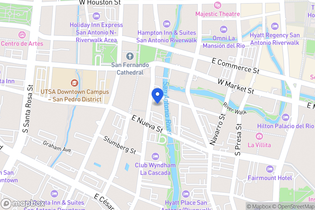 Map of 100  Villita St