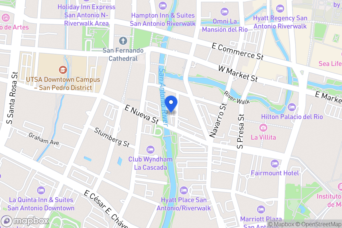 Map of 231 E Nueva