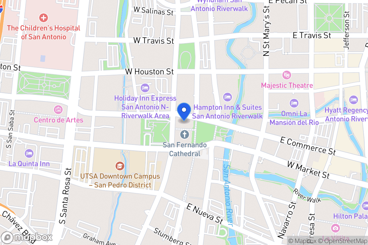 Map of 114 W Commerce St