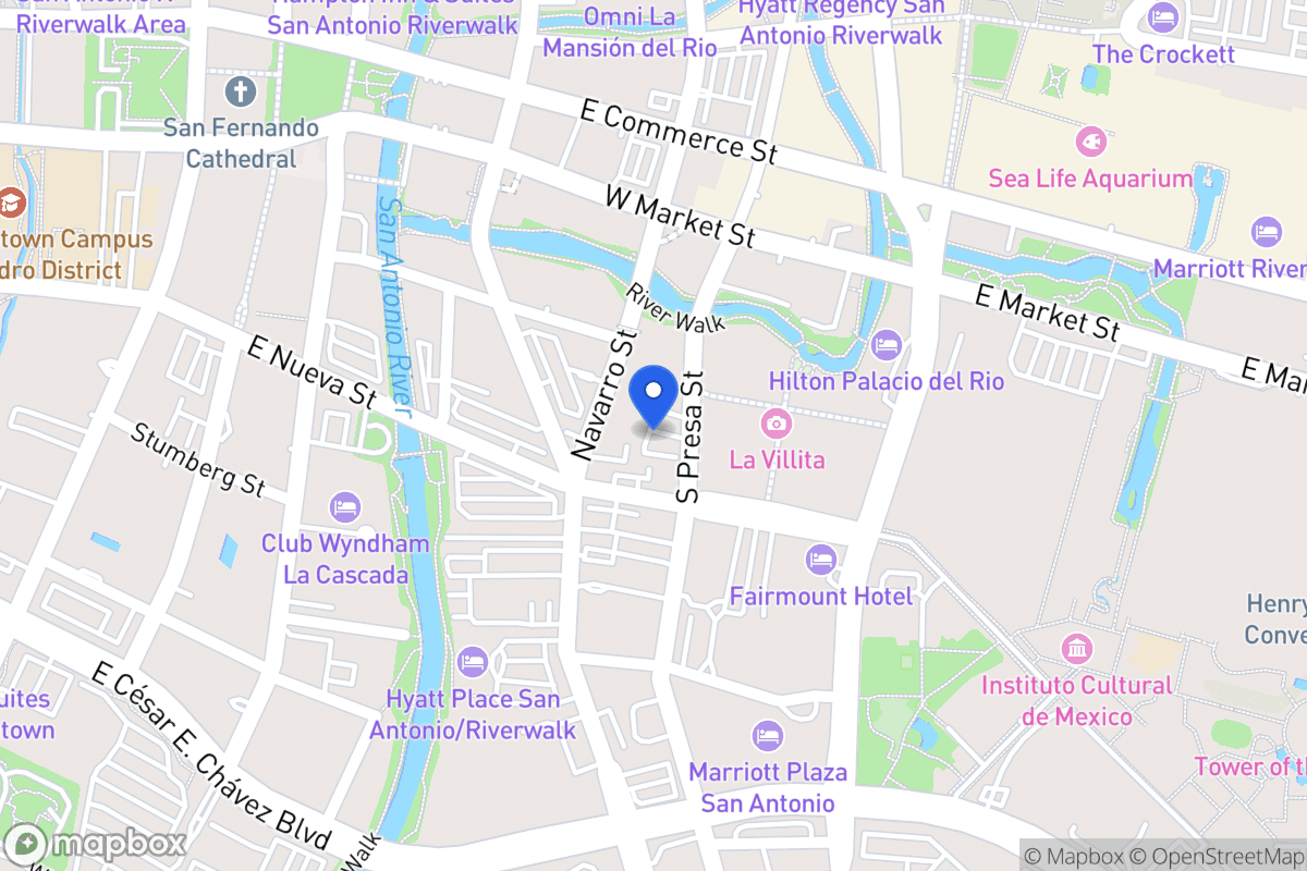 Map of 211 S Presa St