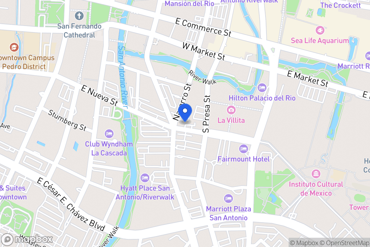 Map of 102  Navarro St