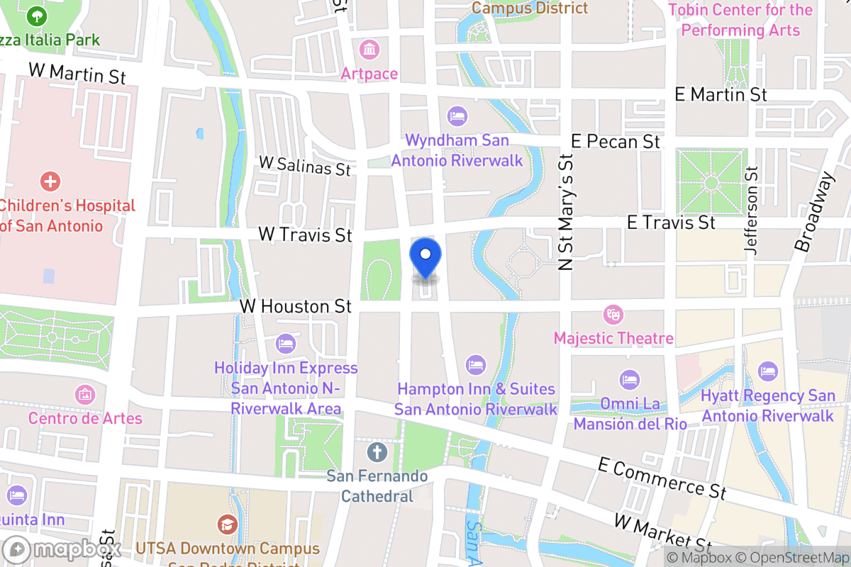 Map of 200 N Main Ave