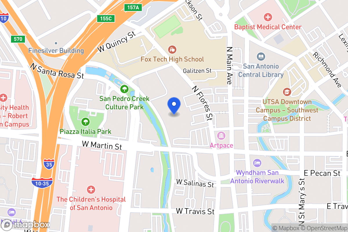 Map of Camaron St
