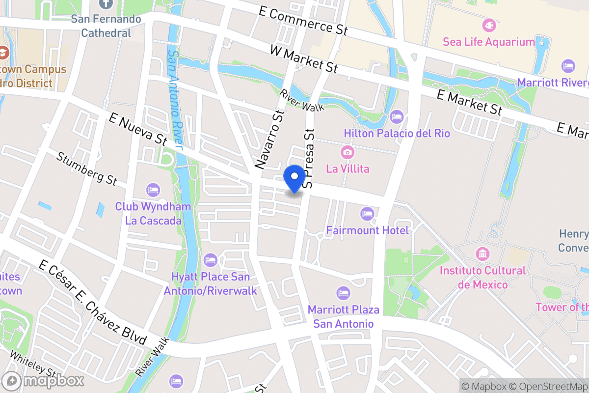 Map of 424 E Nueva