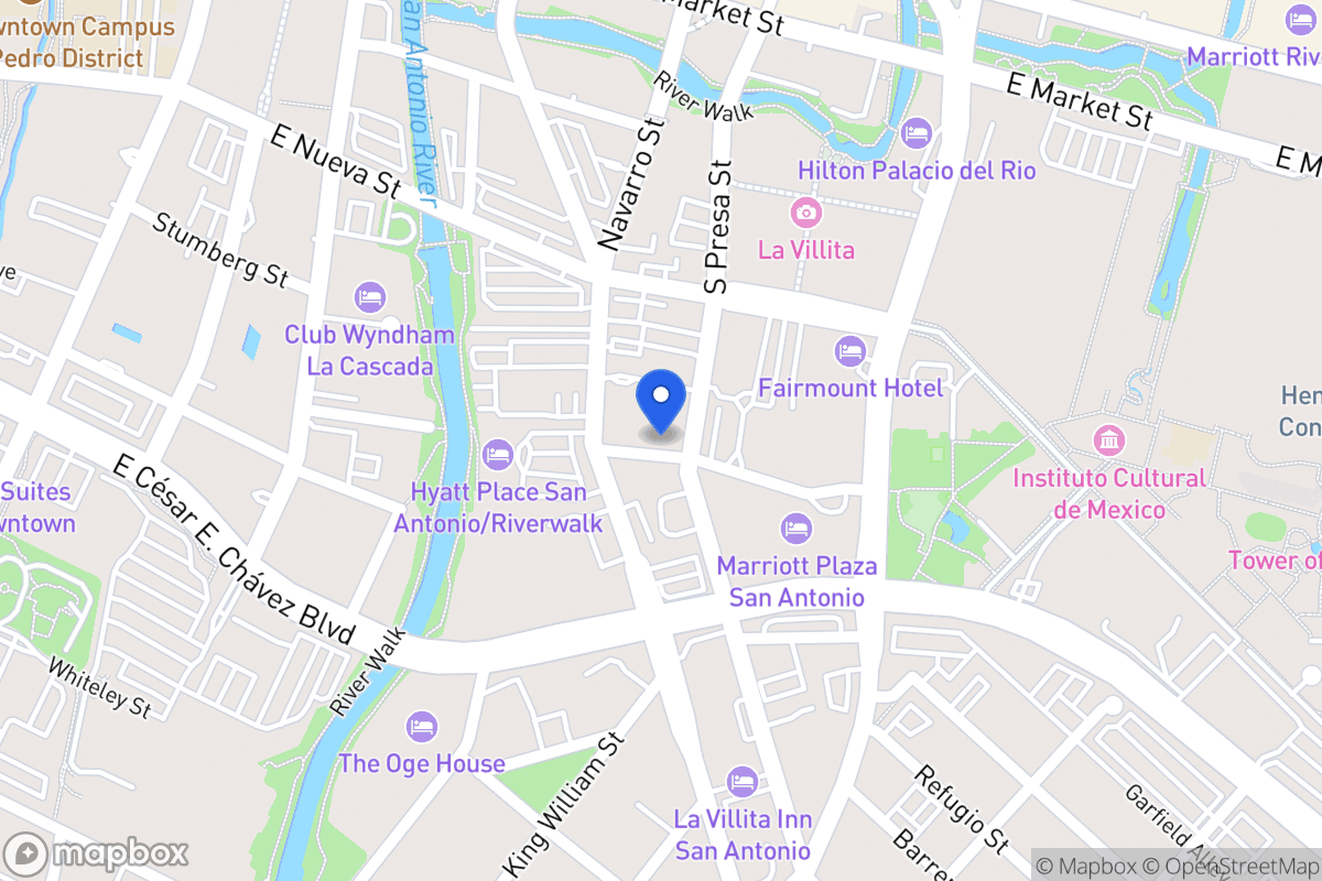 Map of 339 S Presa St