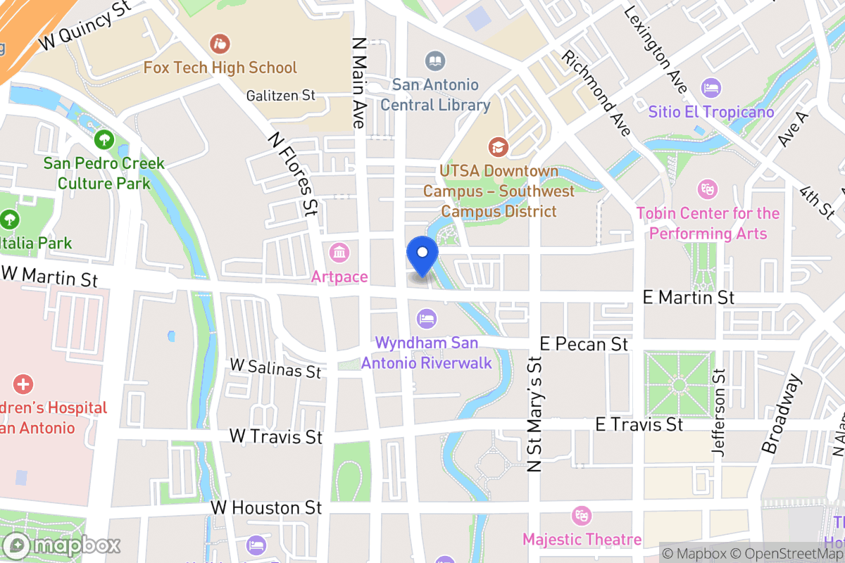 Map of 105 W Martin St