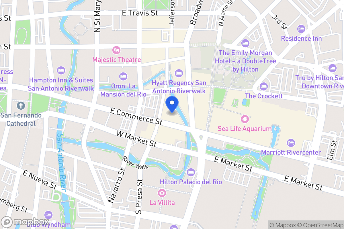 Map of 415 E Commerce St