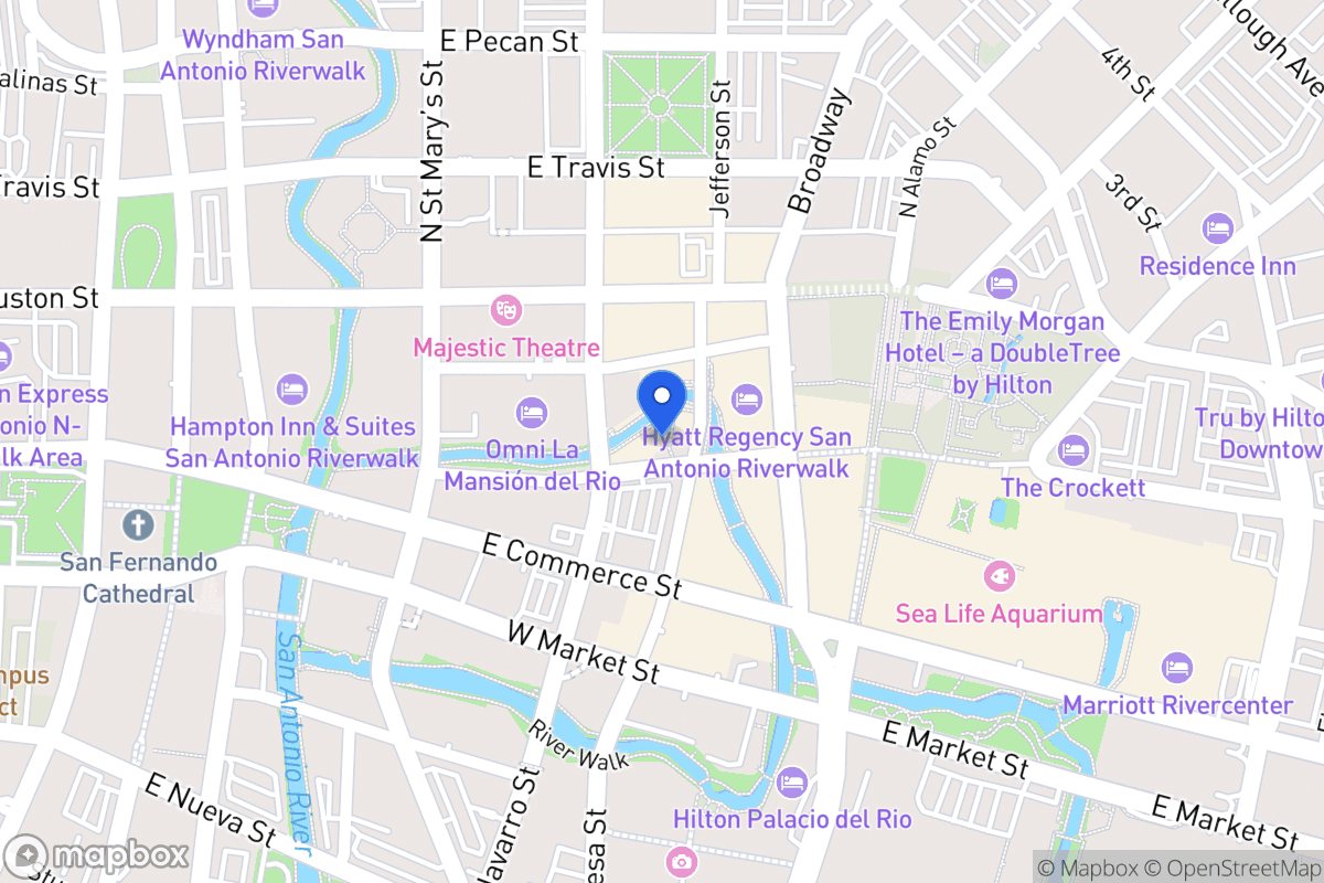 Map of 111 W Crockett St