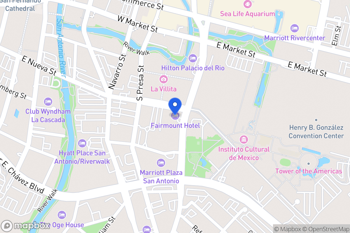 Map of 401 S Alamo St