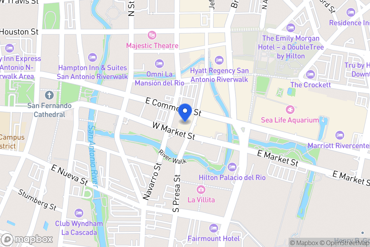 Map of 209 N Presa St