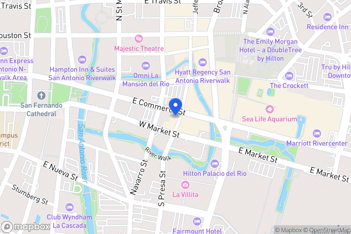 Map of 314 E Commerce St