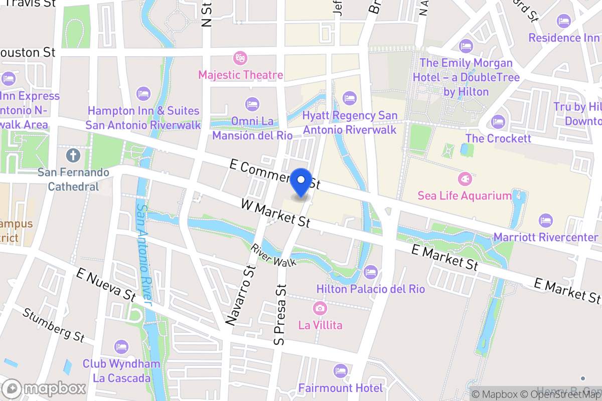Map of 211 N Presa St