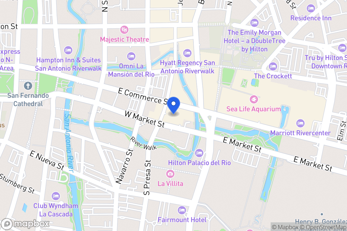 Map of 412 E Commerce St