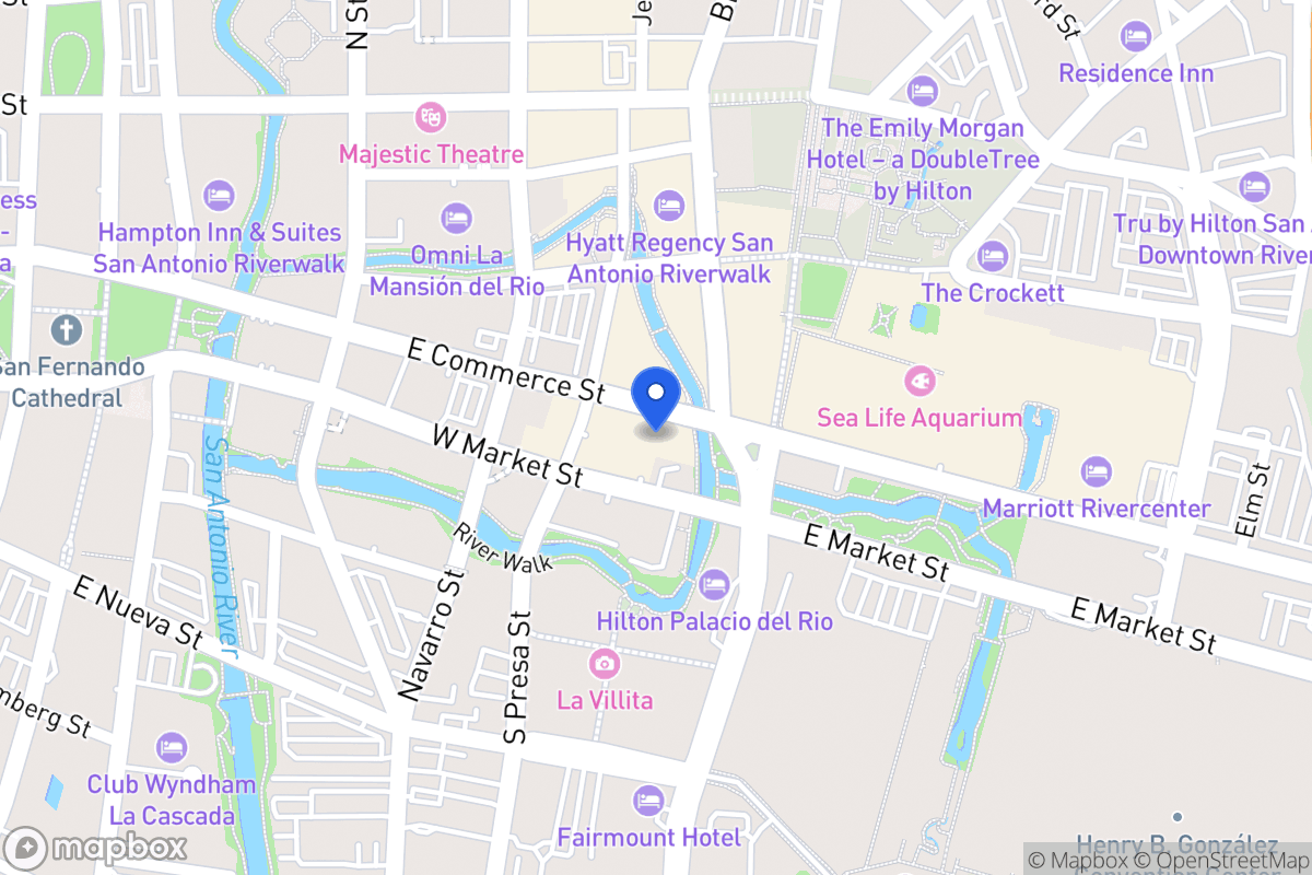 Map of E Commerce St