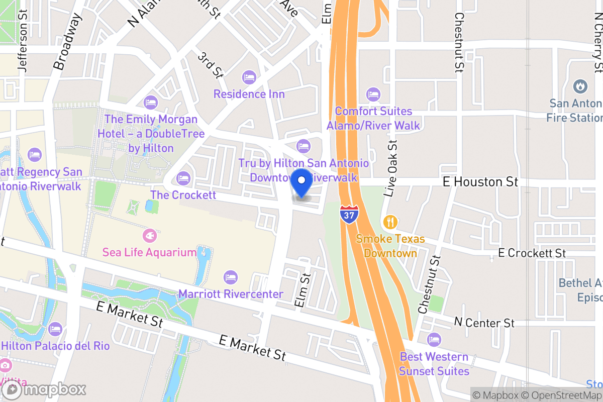 Map of 302  Bowie St