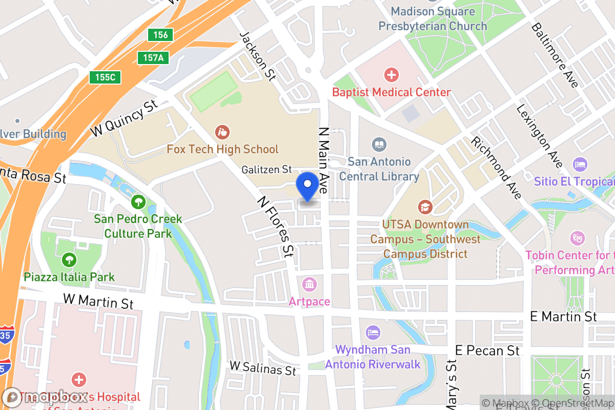 Map of N Main Ave