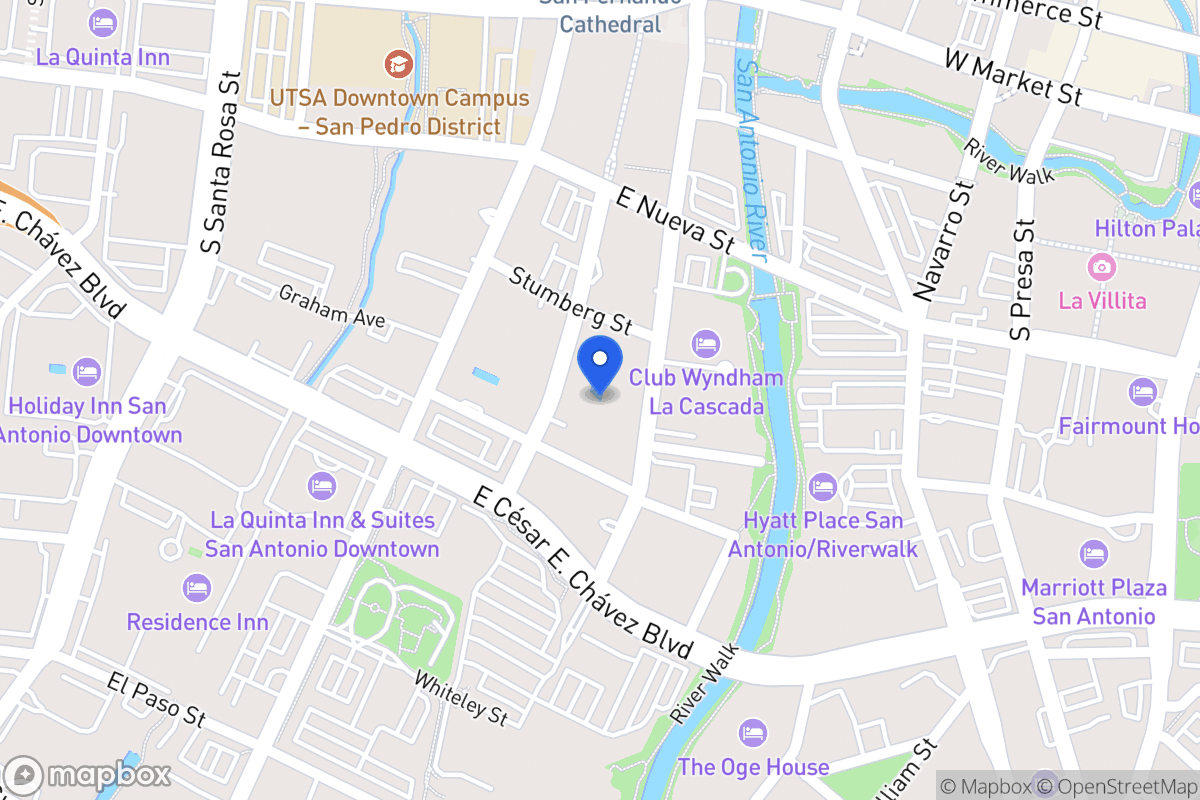 Map of 410 S Main Ave
