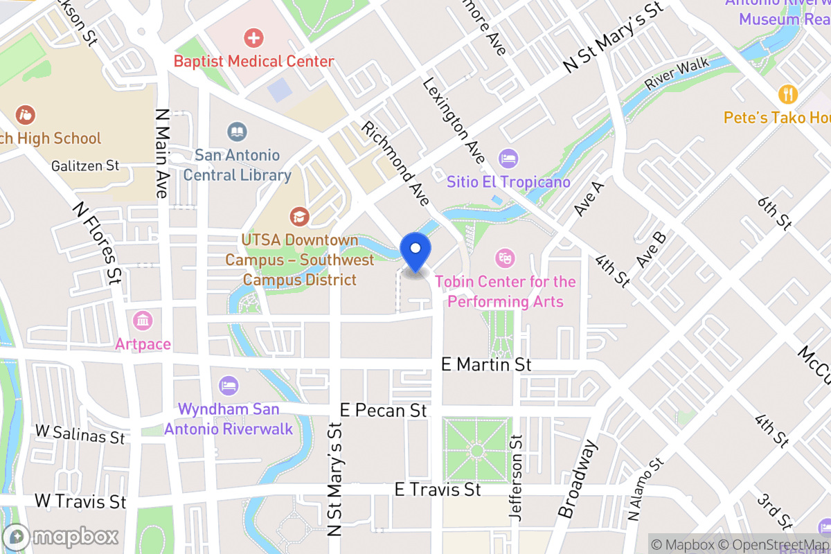 Map of 1012  Navarro St