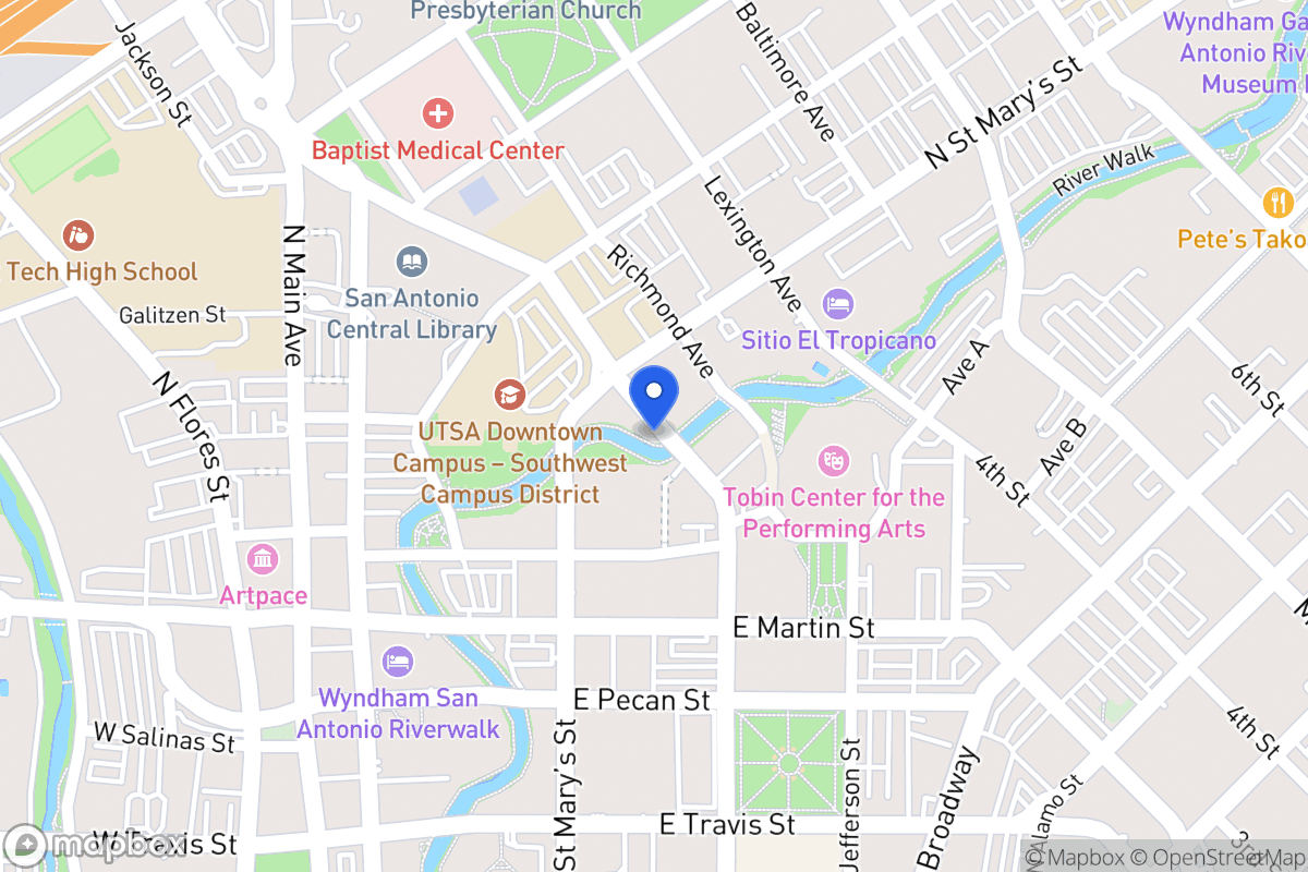 Map of 1020  Navarro St