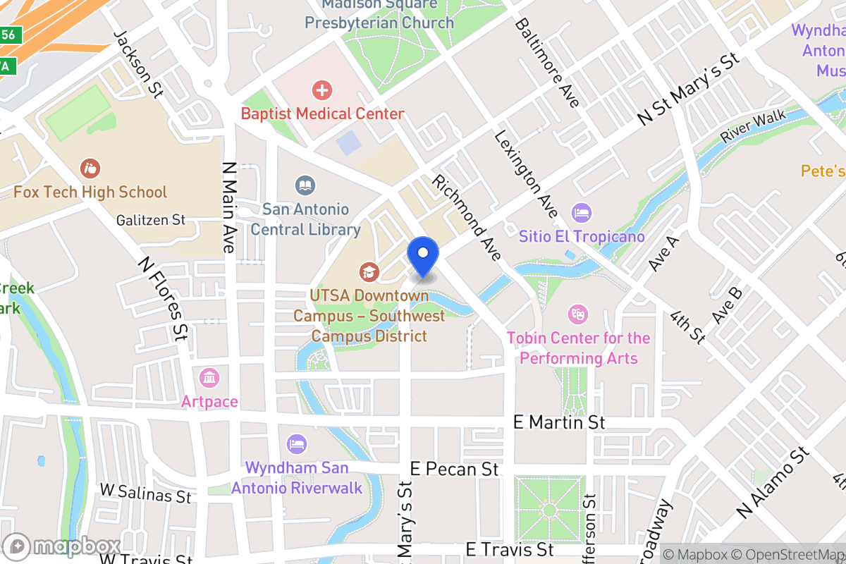 Map of 720 N Saint Marys St