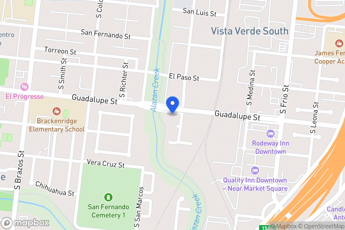 Map of Juarez St