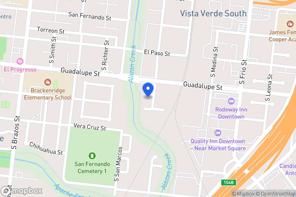Map of 106  Juarez St