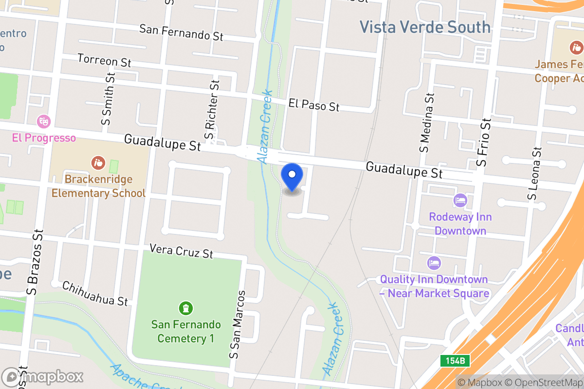 Map of 108  Juarez St