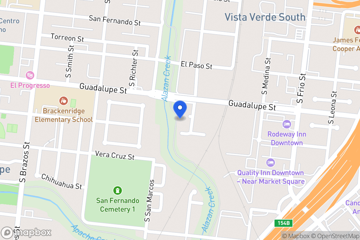 Map of 112  Juarez St