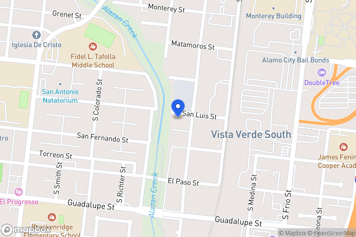 Map of 910  San Luis St