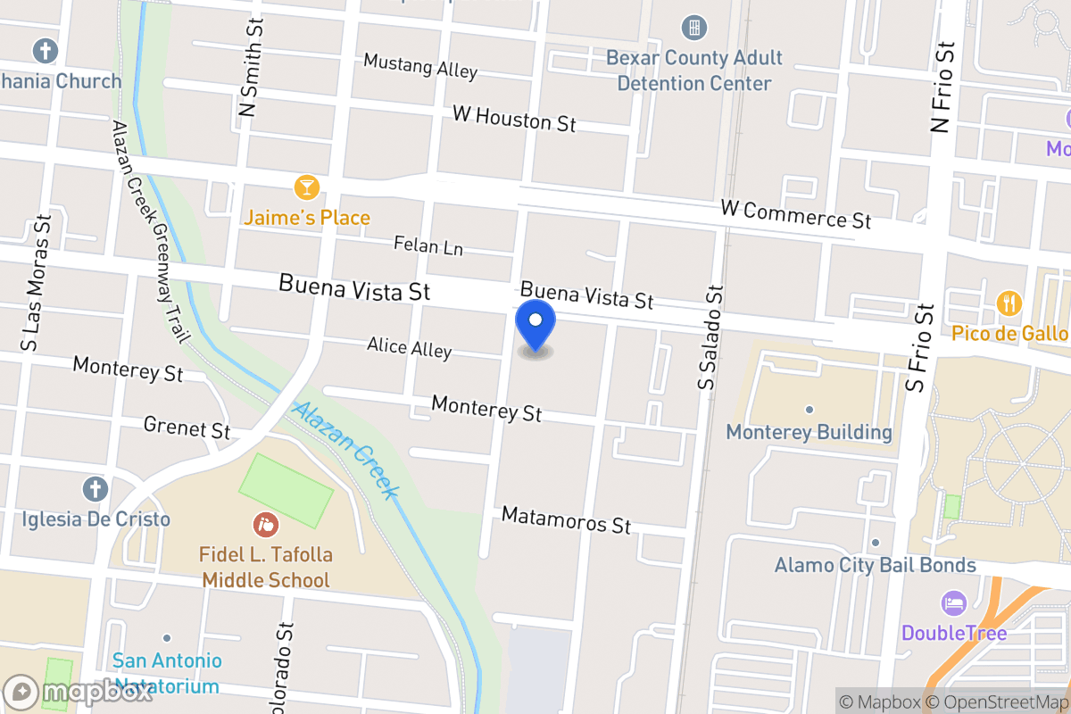 Map of 208 S San Marcos
