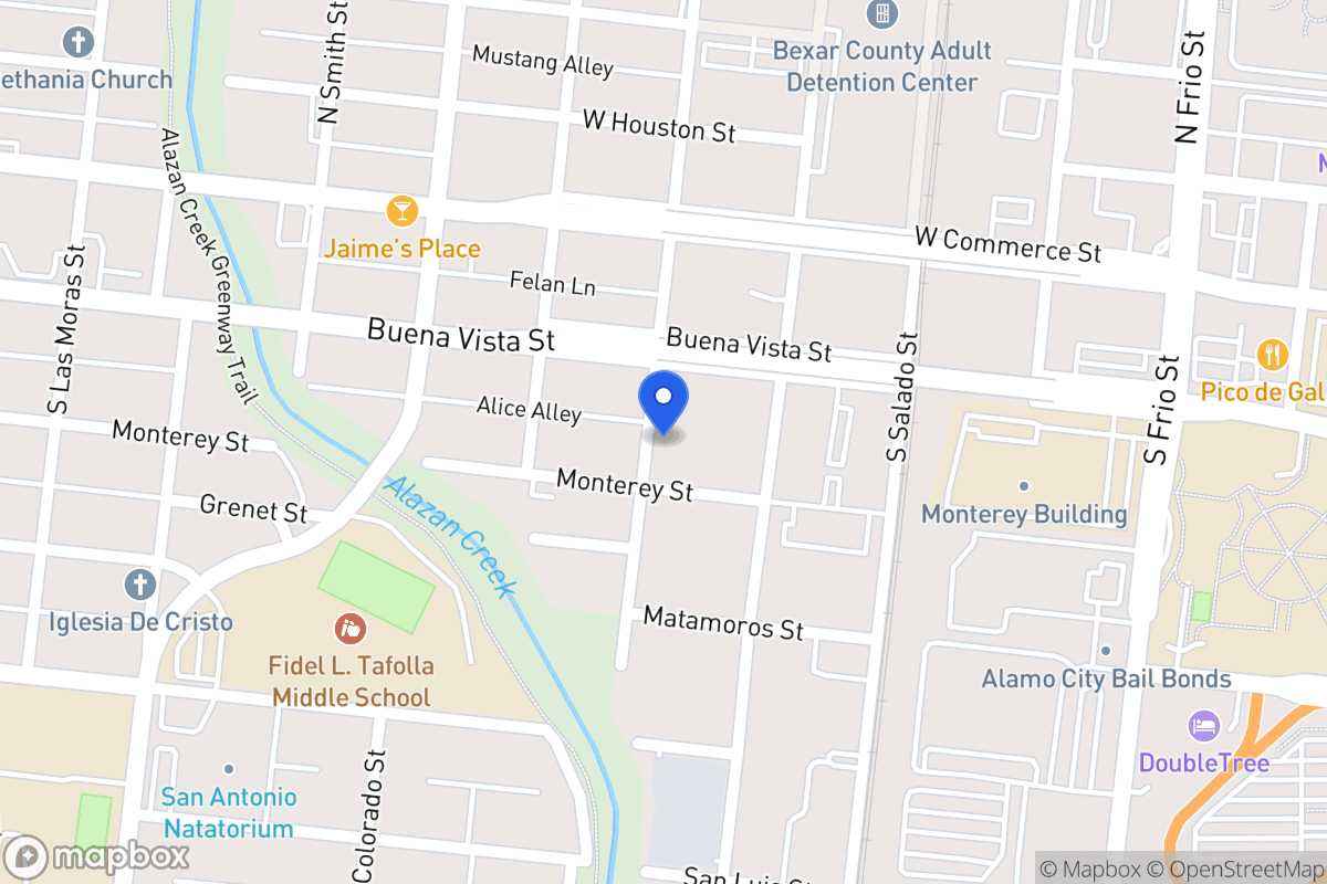 Map of 210 S San Marcos