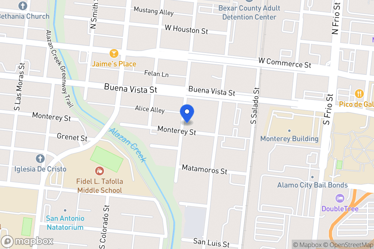 Map of 927  Monterey St