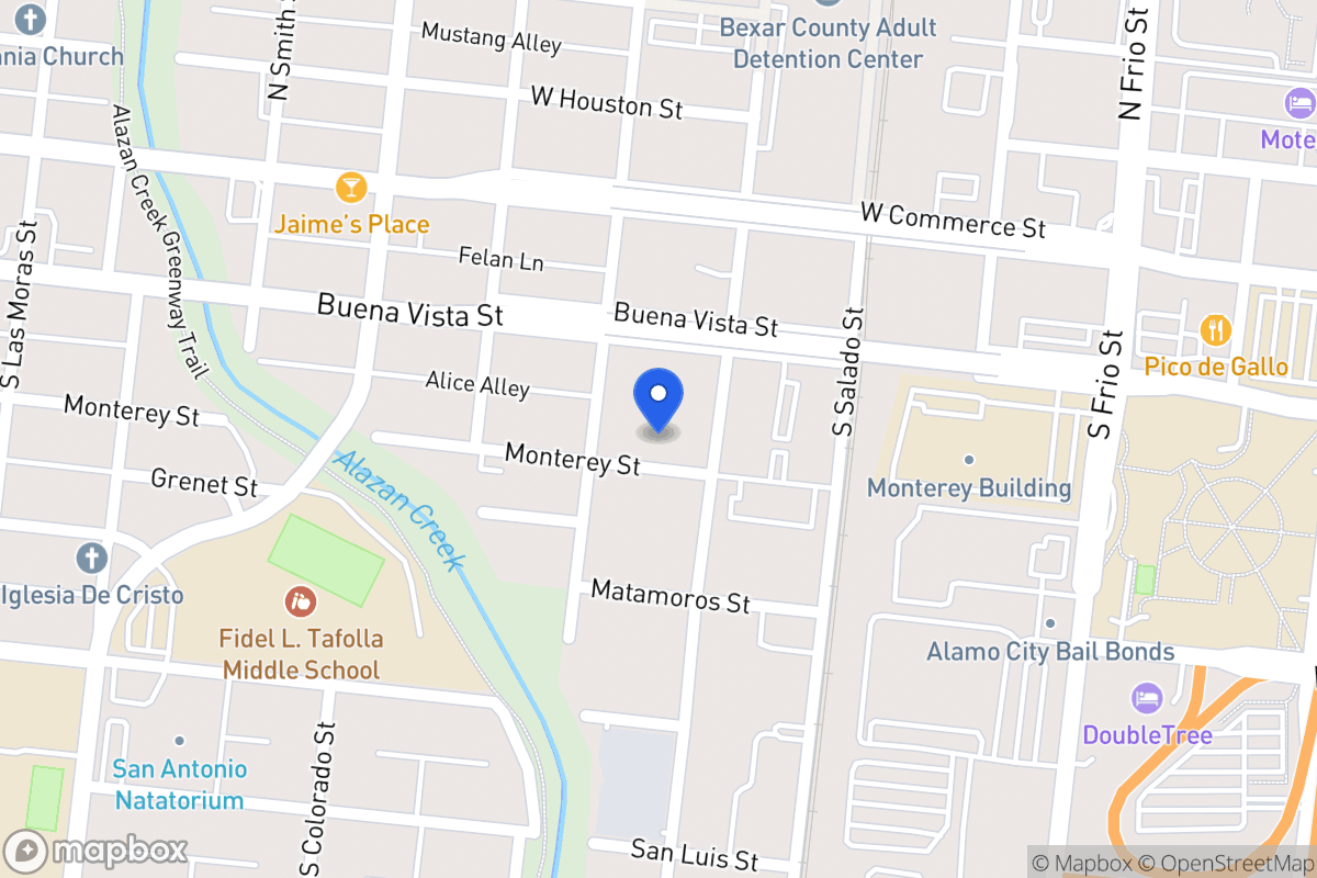 Map of 915  Monterey St