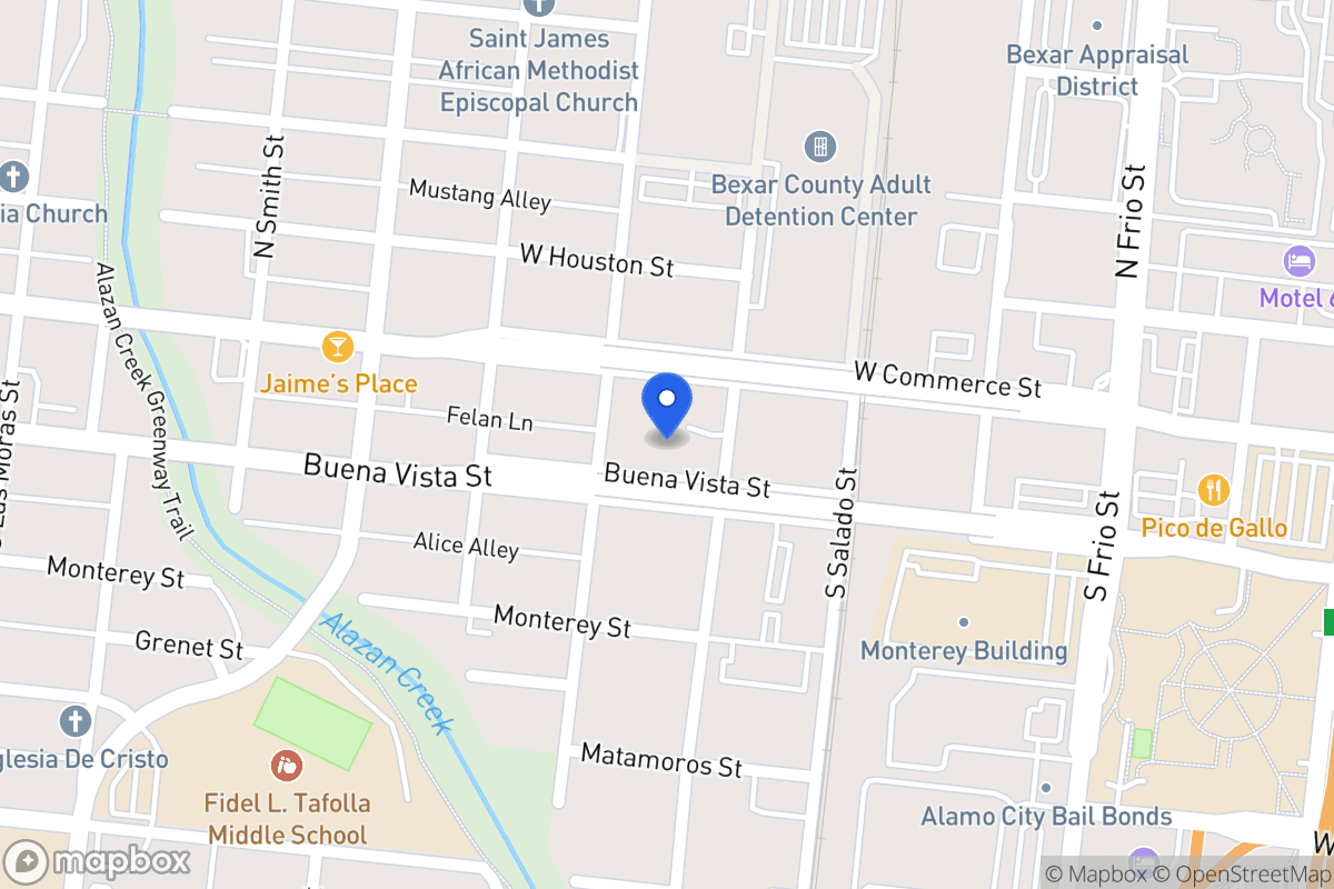 Map of 911  Buena Vista St