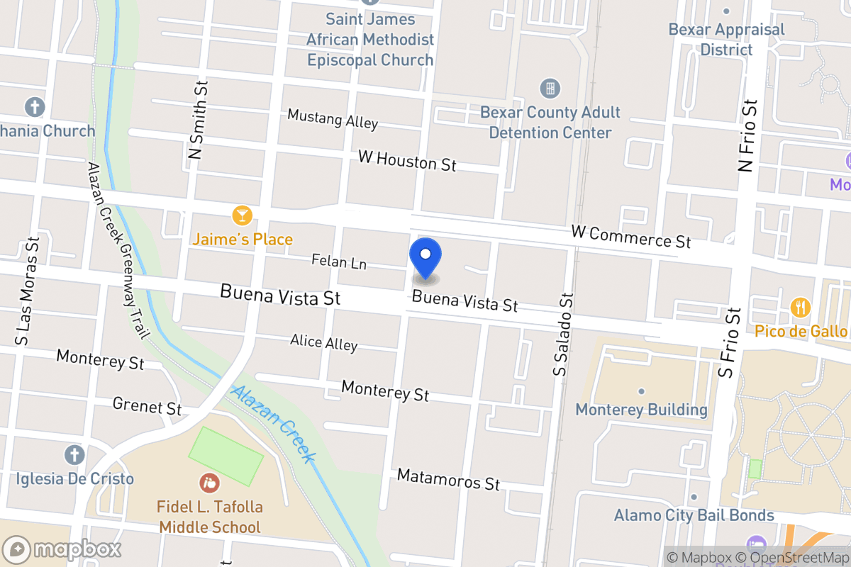 Map of 118 S San Marcos
