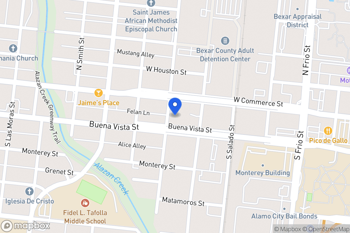 Map of 114 S San Marcos