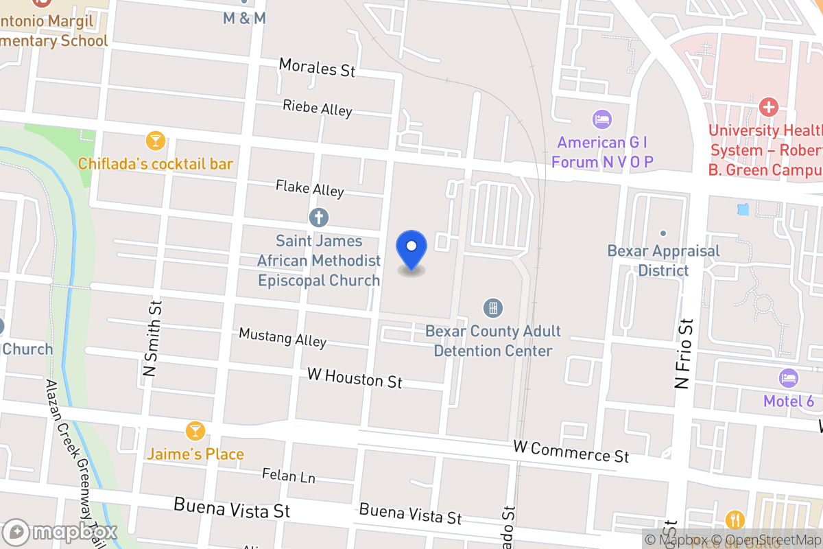Map of 1211 W Travis St