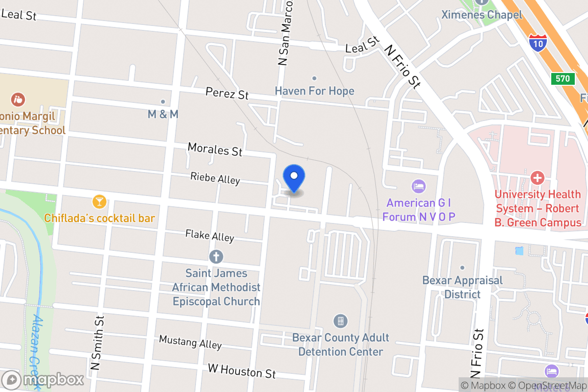 Map of W Martin St