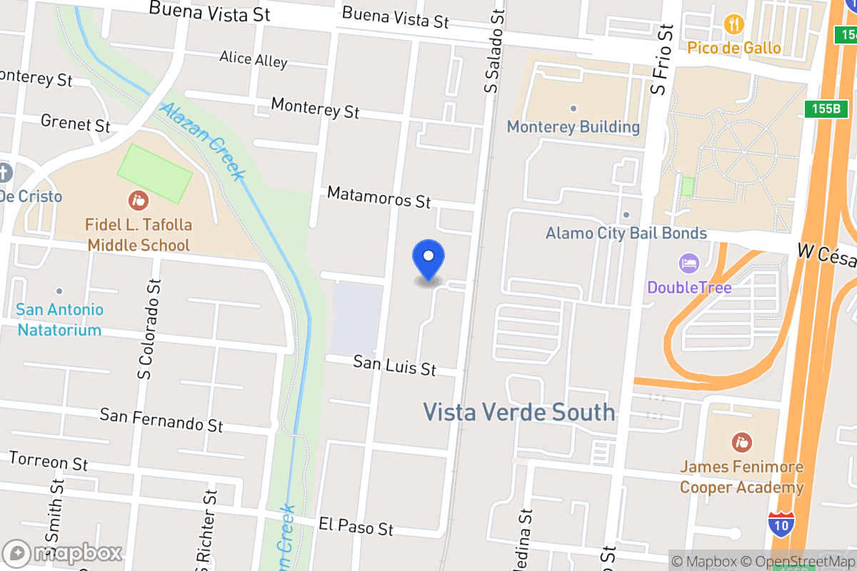 Map of 511 S Salado St