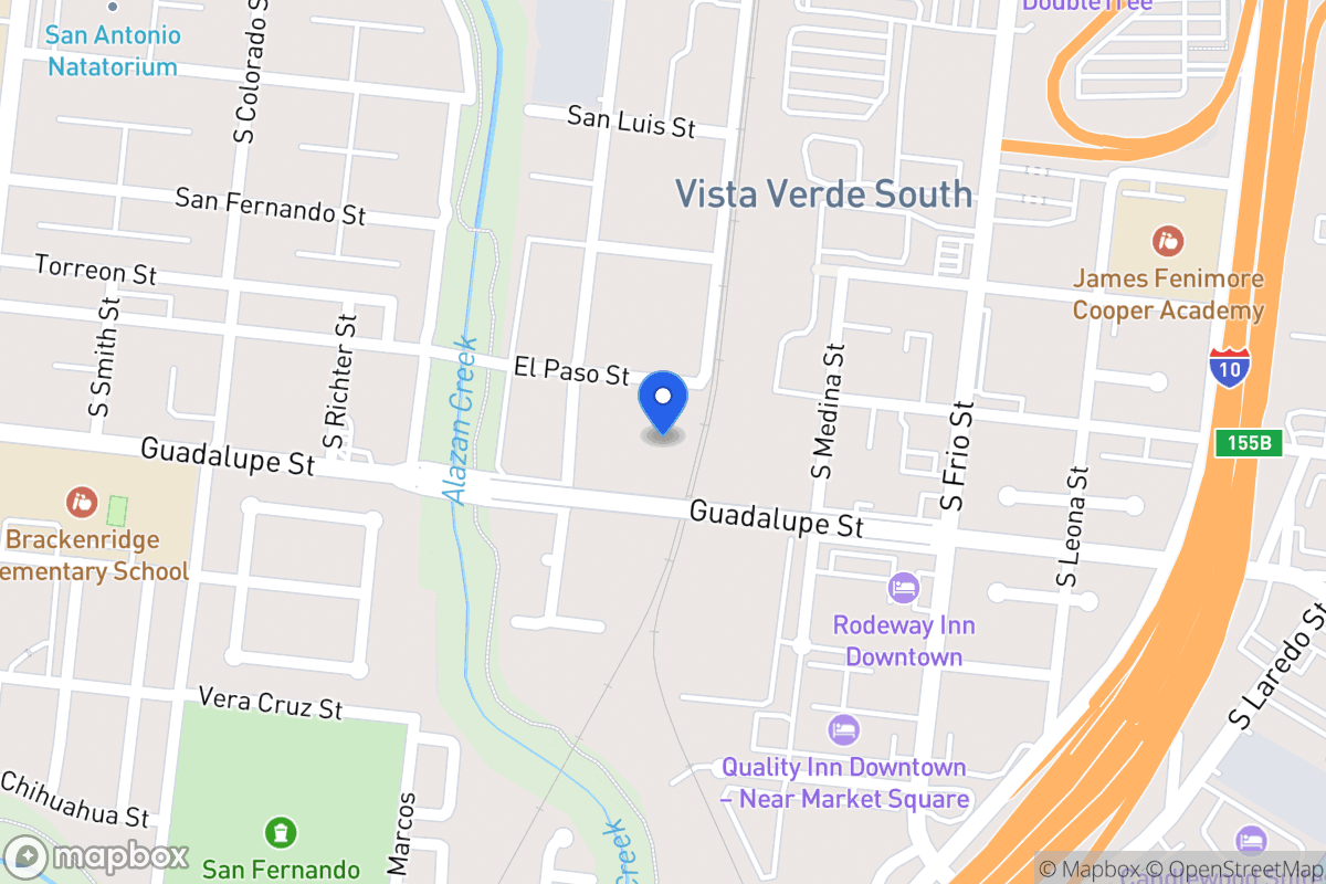 Map of 711  Guadalupe St