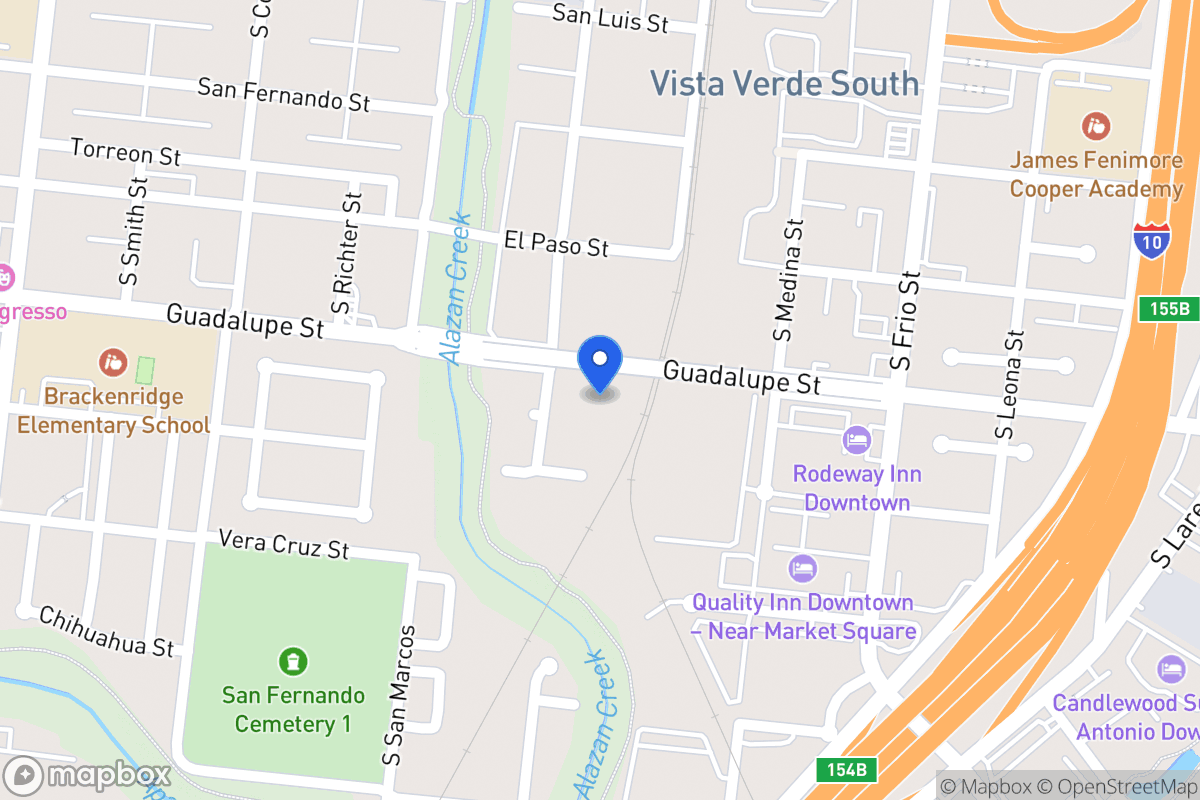 Map of 708  Guadalupe St