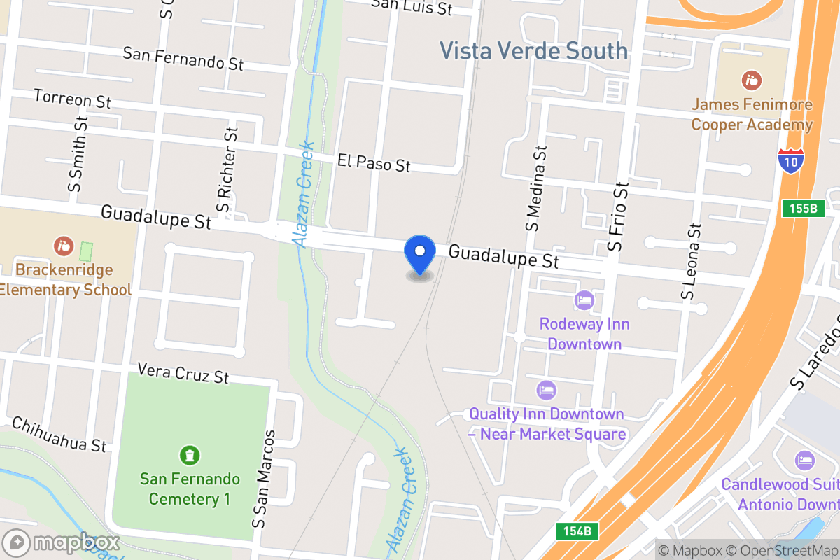 Map of 702  Guadalupe St