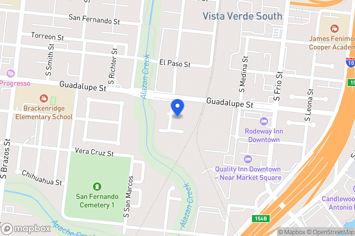 Map of 714  Guadalupe St