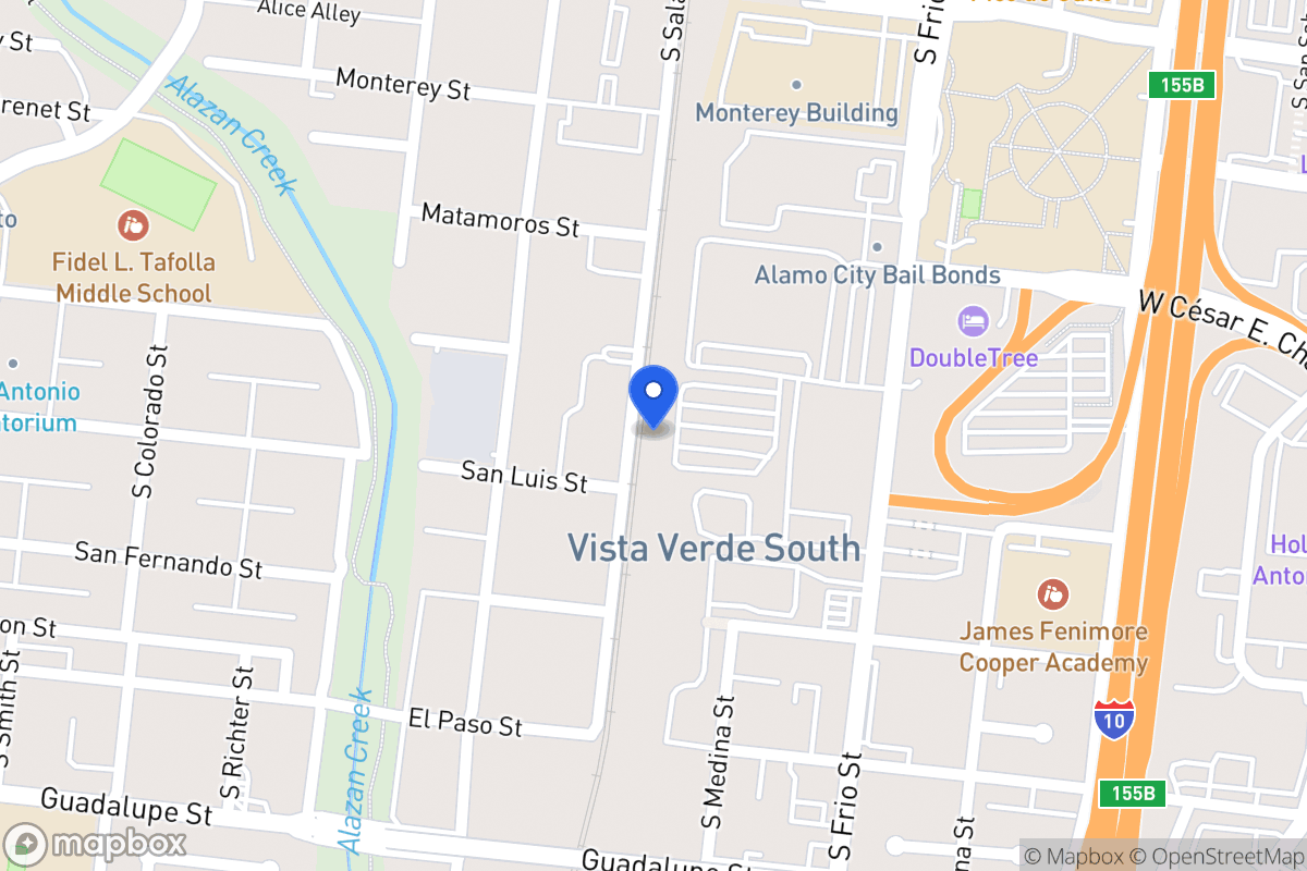Map of 700 W Cesar E Chavez Blvd