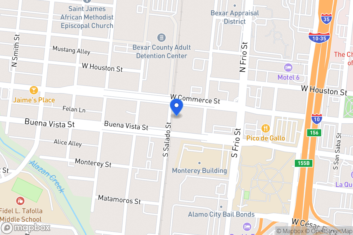 Map of 1006 W Commerce St